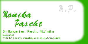 monika pascht business card